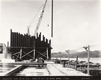 (PANAMA CANAL CONSTRUCTION) A small archive of approximately 60 photographs documenting operations at the Panama Canal.